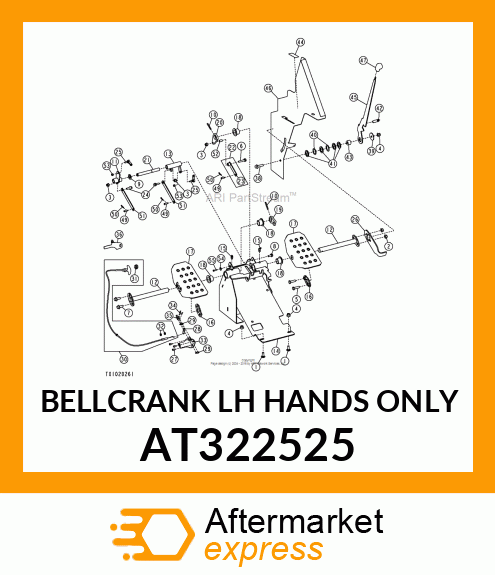 BELLCRANK LH HANDS ONLY AT322525