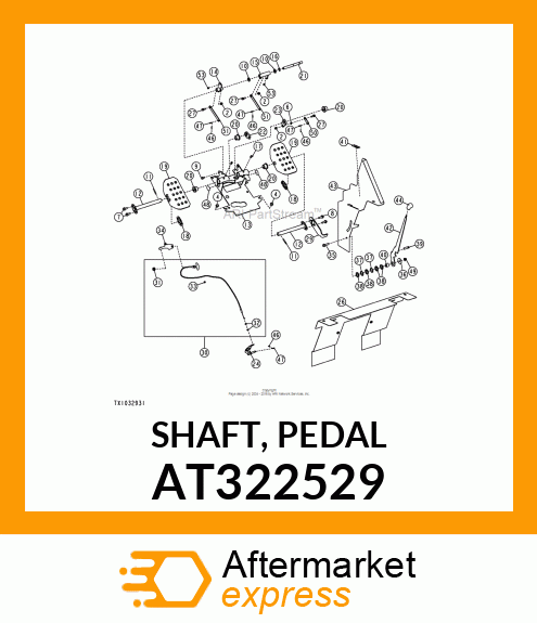 SHAFT, PEDAL AT322529