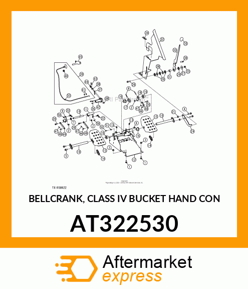 BELLCRANK, CLASS IV BUCKET HAND CON AT322530