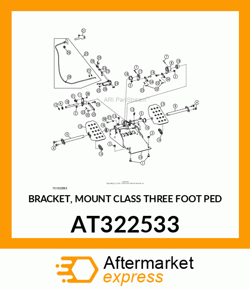 BRACKET, MOUNT CLASS THREE FOOT PED AT322533