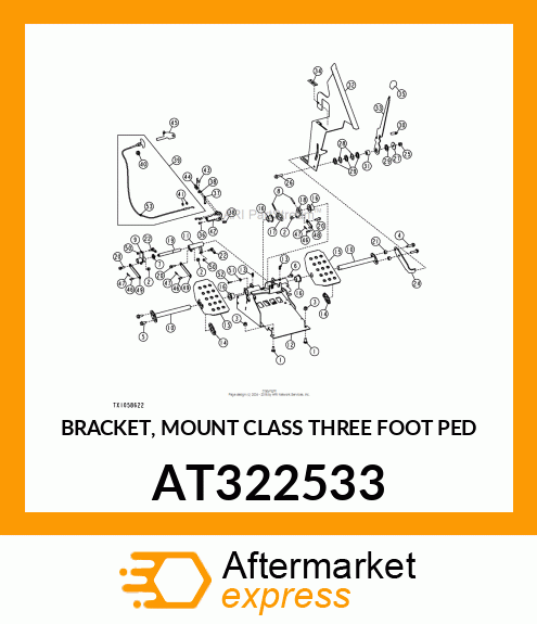 BRACKET, MOUNT CLASS THREE FOOT PED AT322533