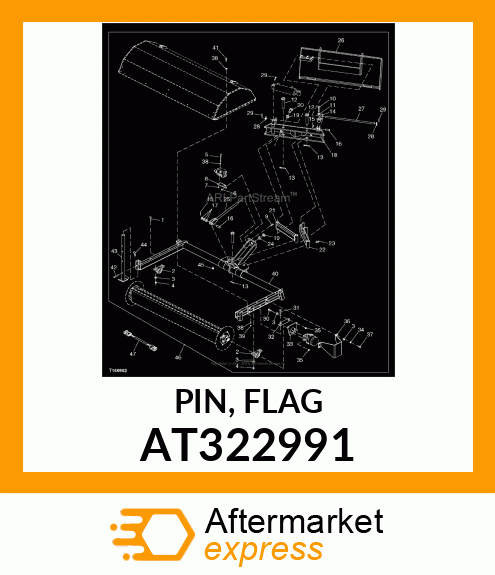 PIN, FLAG AT322991