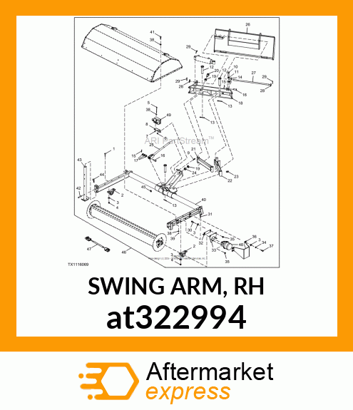 SWING ARM, RH at322994