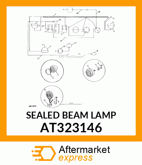 SEALED BEAM LAMP AT323146
