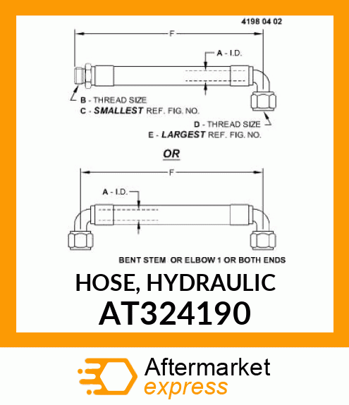 HOSE, HYDRAULIC AT324190