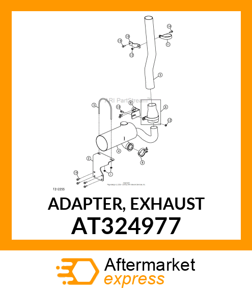 ADAPTER, EXHAUST AT324977