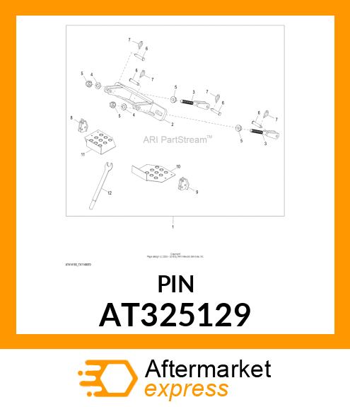 QUICK LOCK PIN, PIN, QUICK LOCK SPE AT325129