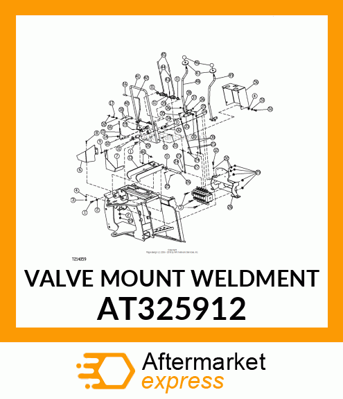 VALVE MOUNT WELDMENT AT325912