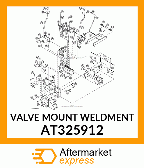 VALVE MOUNT WELDMENT AT325912