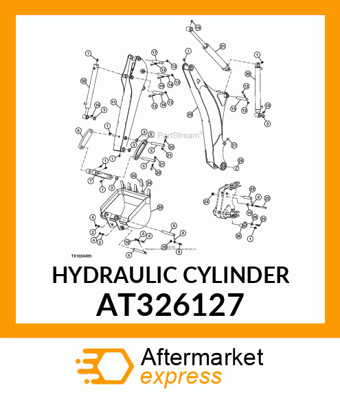 HYDRAULIC CYLINDER AT326127