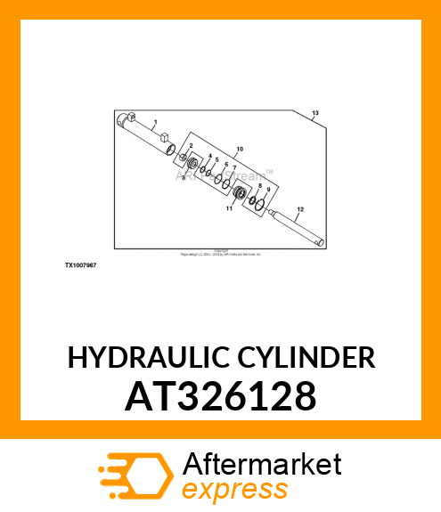 HYDRAULIC CYLINDER AT326128