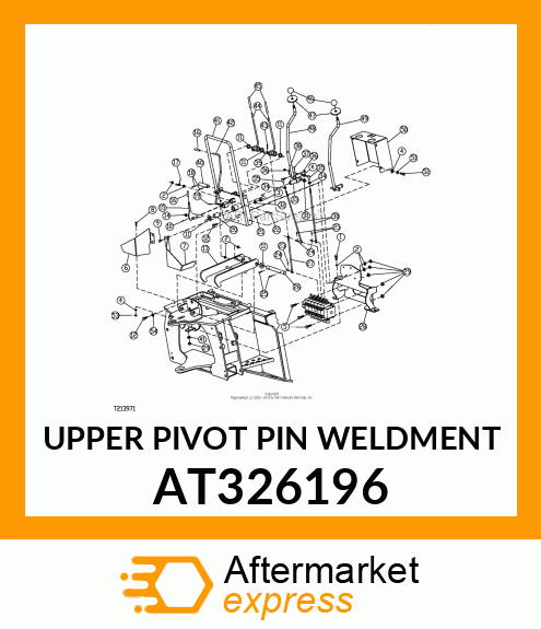 UPPER PIVOT PIN WELDMENT AT326196