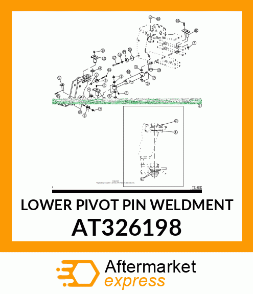 LOWER PIVOT PIN WELDMENT AT326198