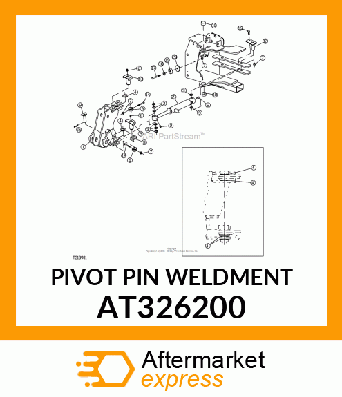 PIVOT PIN WELDMENT AT326200