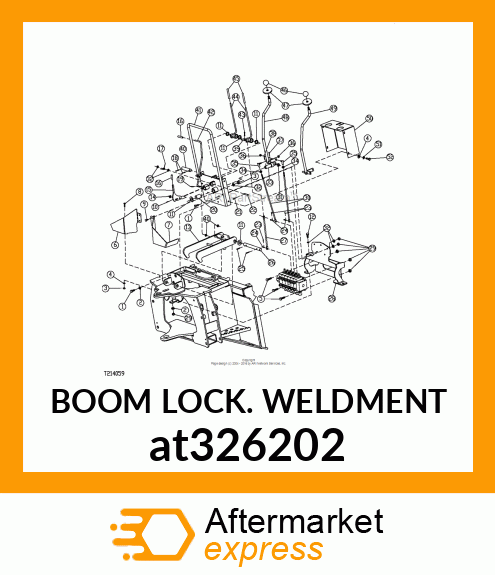 BOOM LOCK WELDMENT at326202