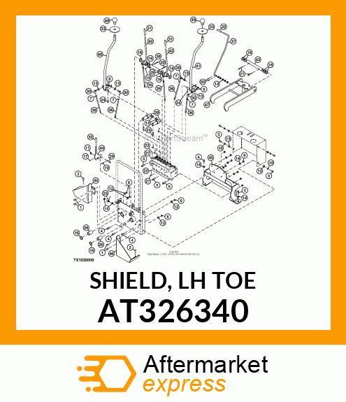 SHIELD, LH TOE AT326340