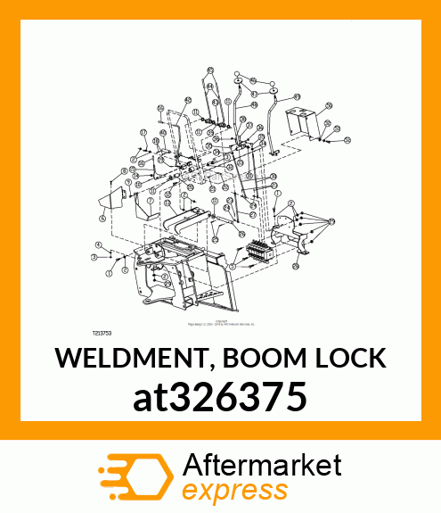 WELDMENT, BOOM LOCK at326375