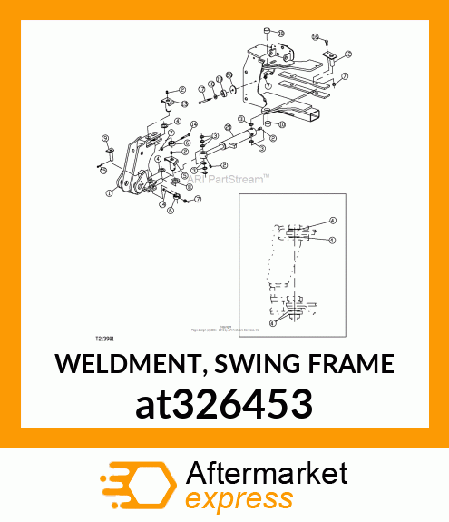 WELDMENT, SWING FRAME at326453