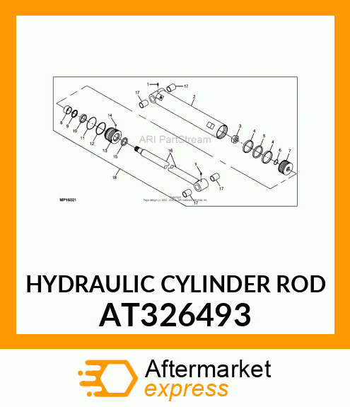 HYDRAULIC CYLINDER ROD AT326493