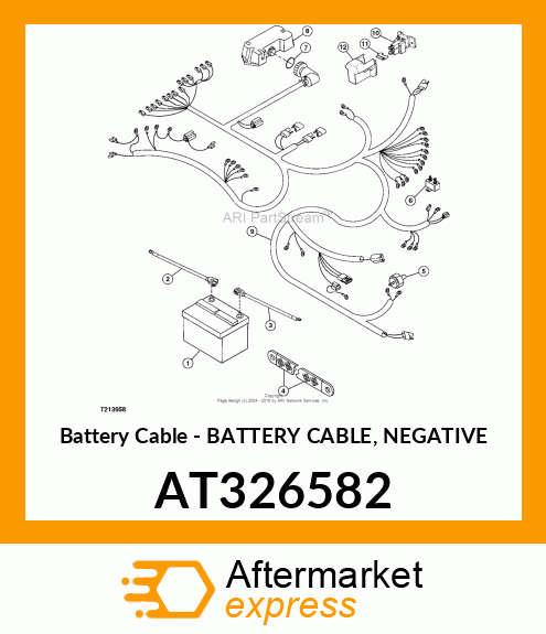 Battery Cable - BATTERY CABLE, NEGATIVE AT326582