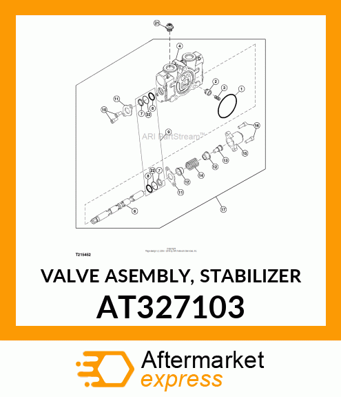 VALVE ASEMBLY, STABILIZER AT327103