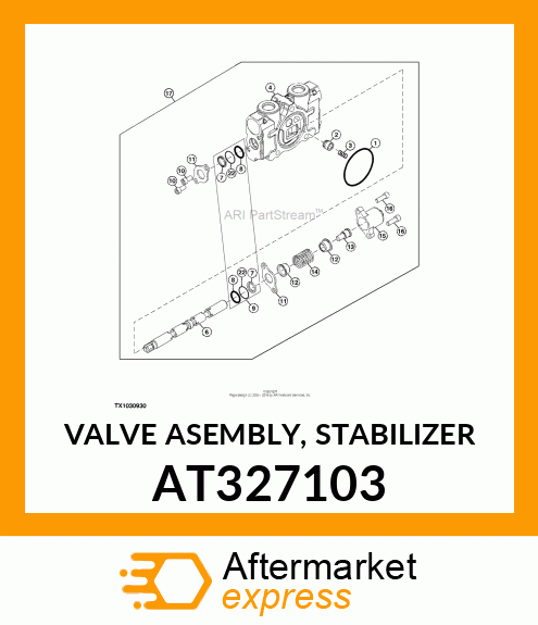 VALVE ASEMBLY, STABILIZER AT327103