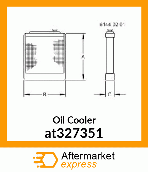 OIL COOLER (200DLC) at327351