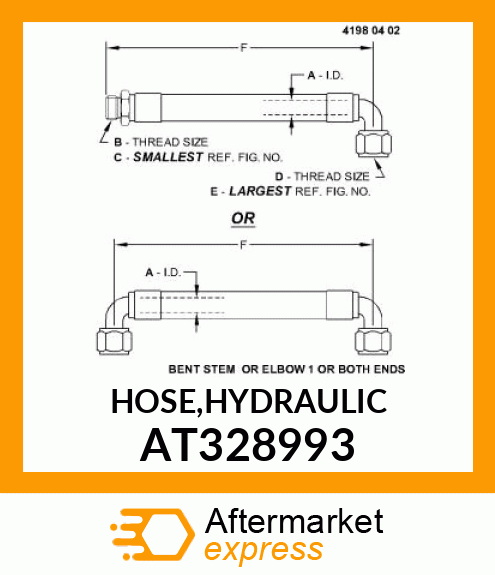 HOSE,HYDRAULIC AT328993