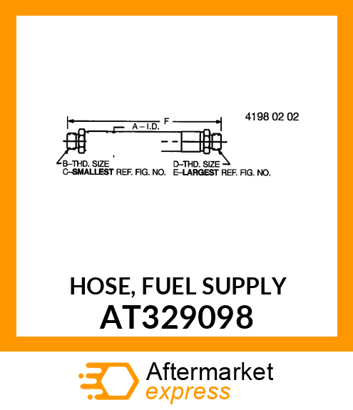 HOSE, FUEL SUPPLY AT329098