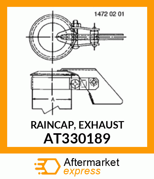RAINCAP, EXHAUST AT330189