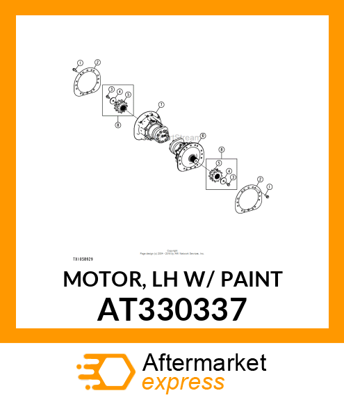 MOTOR, LH W/ PAINT AT330337