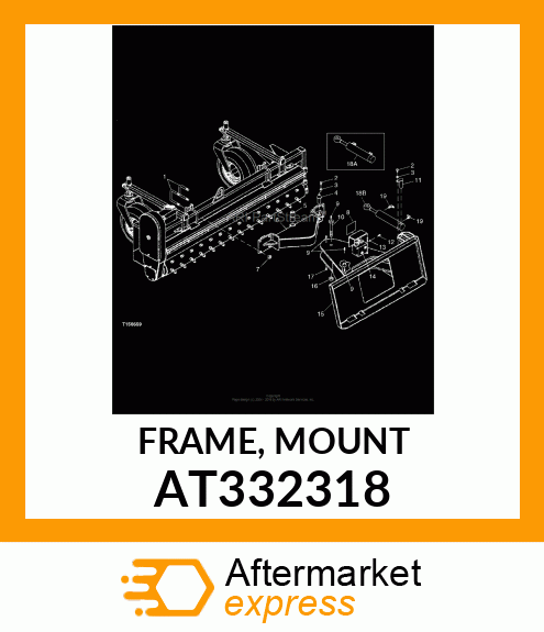 FRAME, MOUNT AT332318