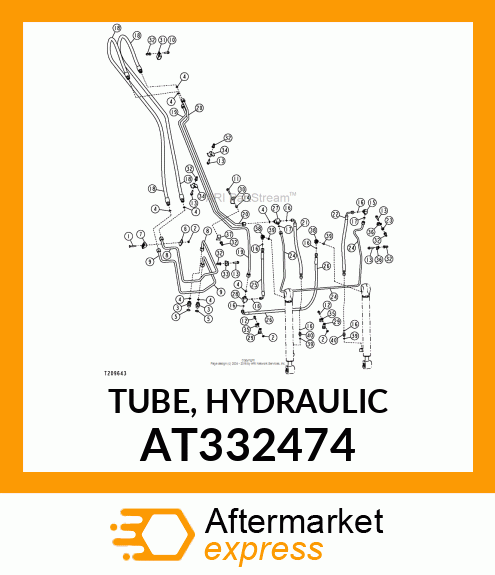 TUBE, HYDRAULIC AT332474