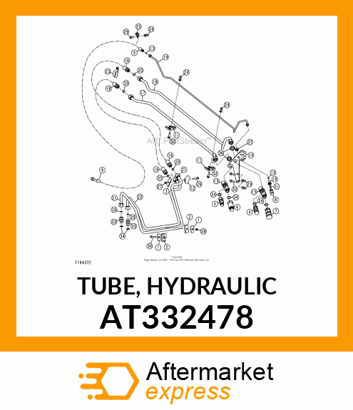 TUBE, HYDRAULIC AT332478