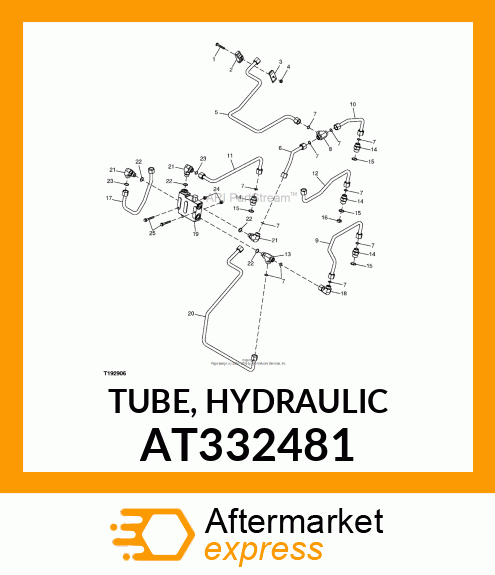 TUBE, HYDRAULIC AT332481