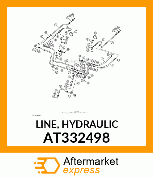 LINE, HYDRAULIC AT332498