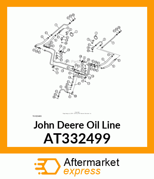 TUBE, HYDRAULIC AT332499