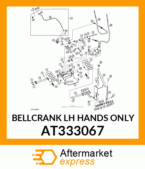 BELLCRANK LH HANDS ONLY AT333067