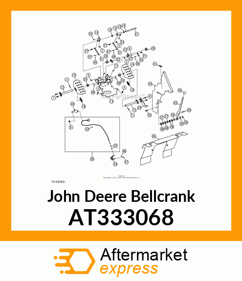 BELLCRANK, CLASS IV BUCKET HAND CON AT333068