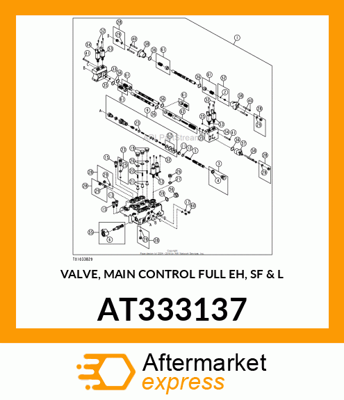 VALVE, MAIN CONTROL FULL EH, SF amp; L AT333137