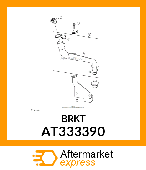 BRACKET, FILL TUBE/DIPSTICK AT333390