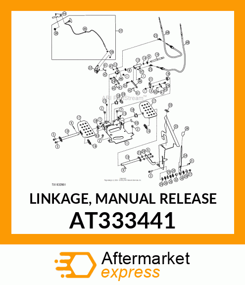 LINKAGE, MANUAL RELEASE AT333441