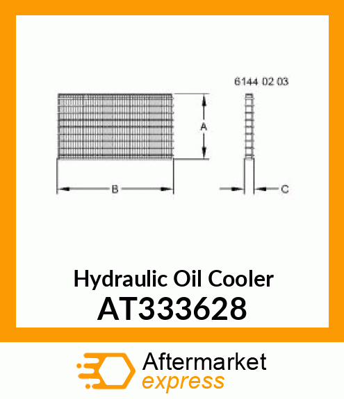 OIL COOLER ASSY AT333628