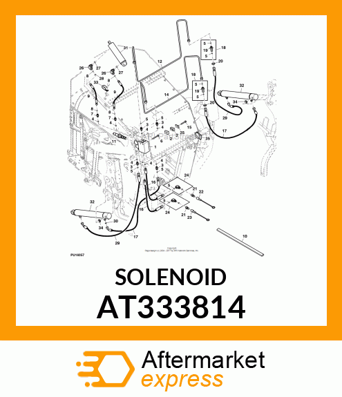 COIL, SOLENOID 12V E AT333814