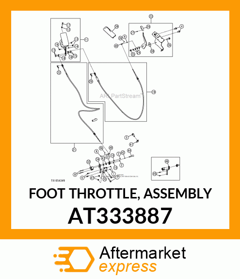 FOOT THROTTLE, ASSEMBLY AT333887