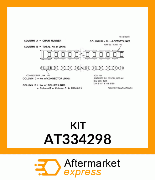 CHAIN,ROLLER AT334298