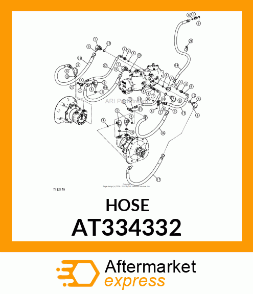 HOSE, HYDRAULIC AT334332