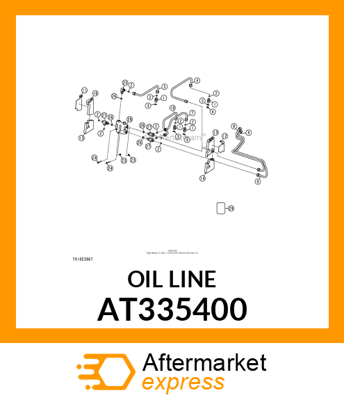 OIL LINE AT335400