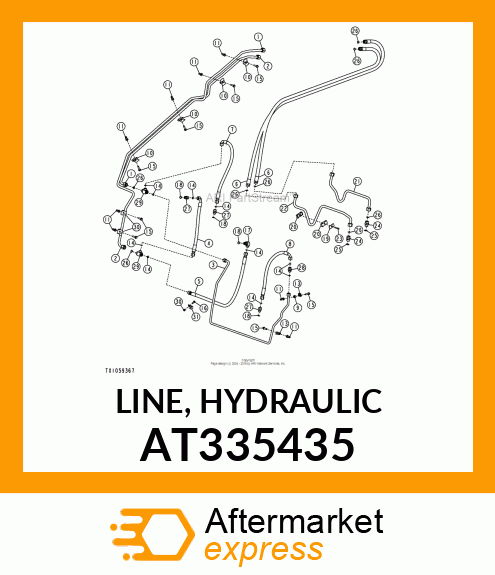 LINE, HYDRAULIC AT335435