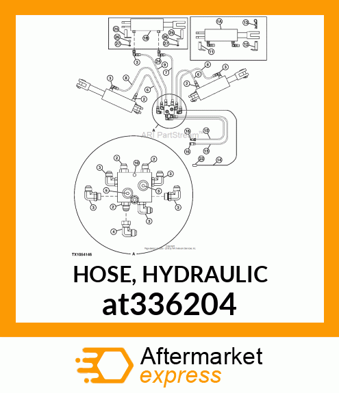 HOSE, HYDRAULIC at336204